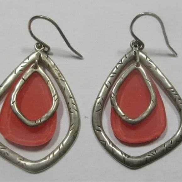Silpada Sterling Silver And Magnesite Earrings - Picture 1 of 3